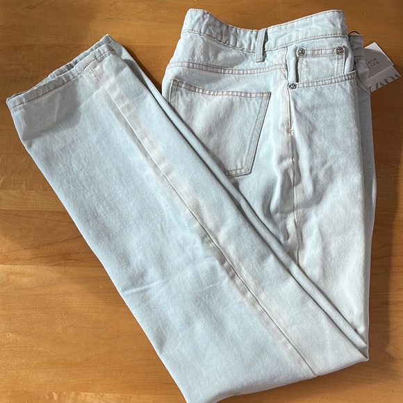 ZARA Straight Leg Jeans NEW - Picture 6 of 6